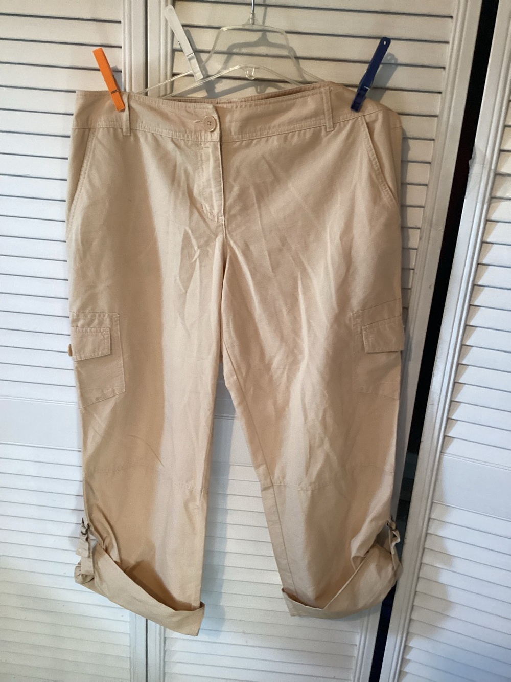 Ann Taylor Loft ladies tan cargo pants, size 12, REDUCED